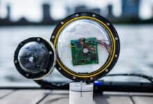 Engineers build battery-free, wireless underwater camera that uses sound