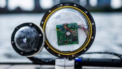 Engineers build battery-free, wireless underwater camera that uses sound