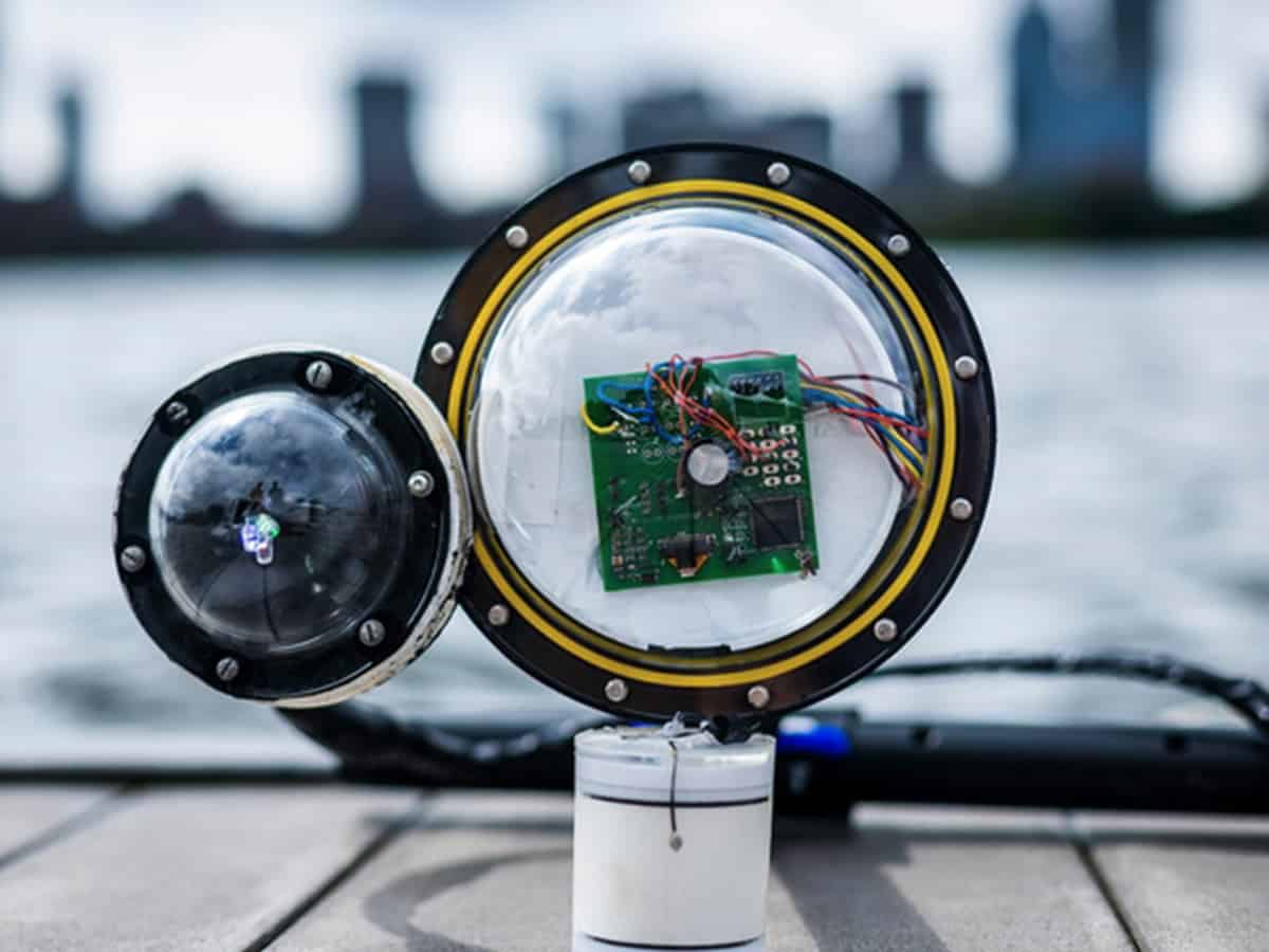 Engineers build battery-free, wireless underwater camera that uses sound