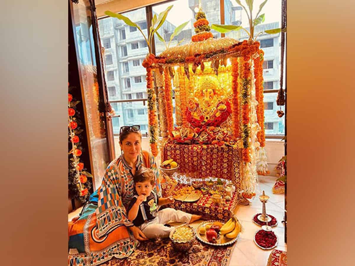 Kareena Kapoor drops pictures from Ganesh Chaturthi celebrations with baby Jeh