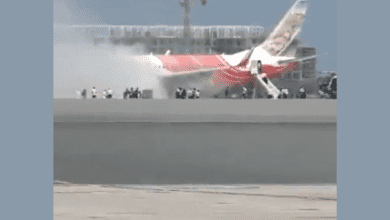 Air India flight catches fire at Muscat airport, passengers evacuated