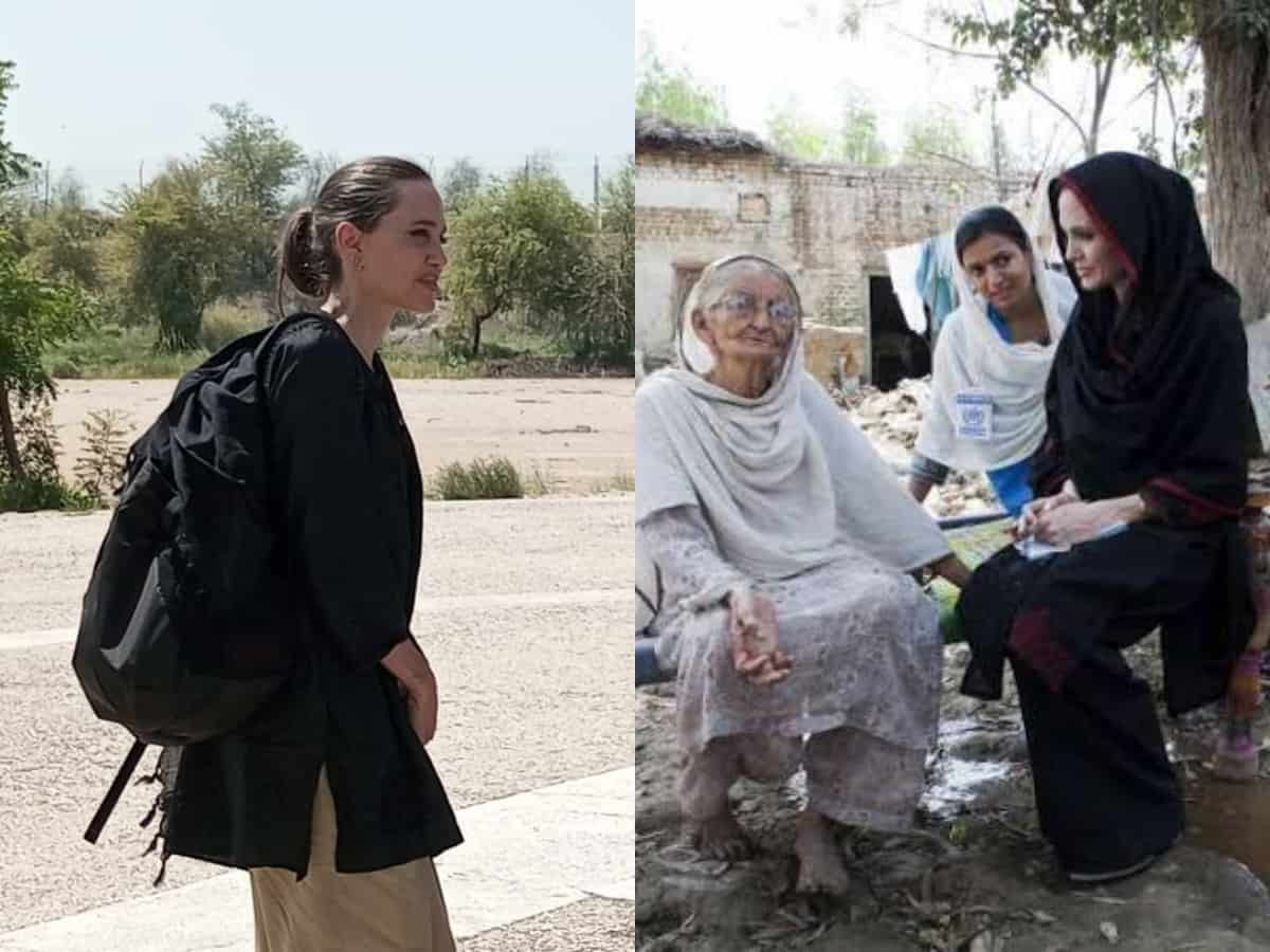 Angelina Jolie visits Pakistan to support people affected by floods