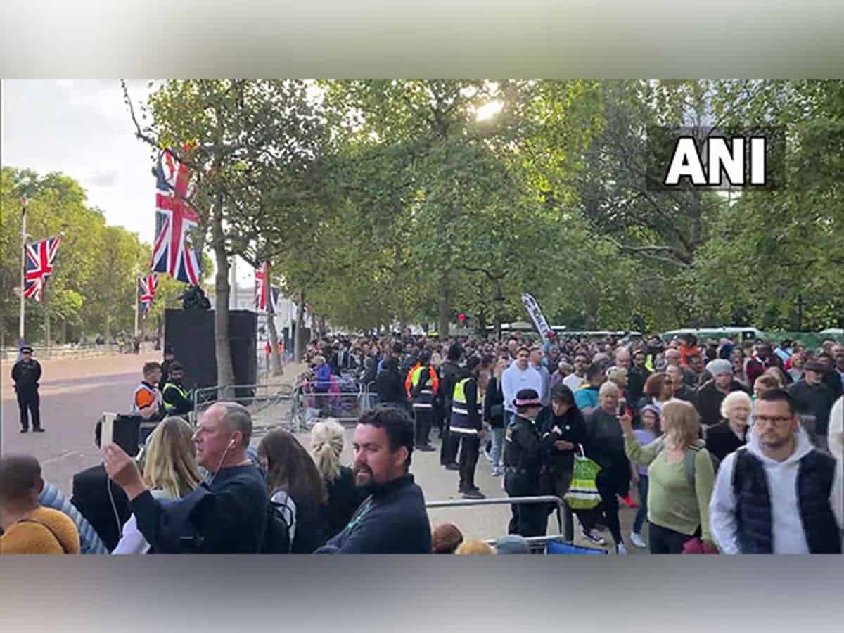 Thousands camp on London streets to get a final glimpse of the departed Queen
