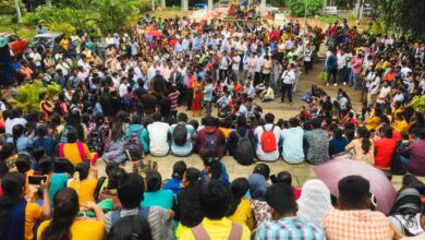 Protests erupt at Bangalore University against temple construction