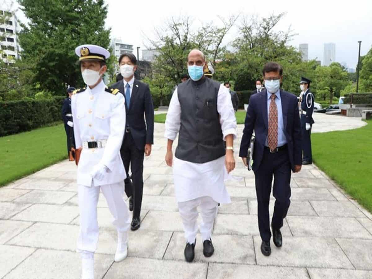 Rajnath singh in Tokyo