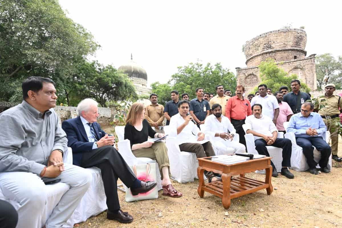 Hyderabad: KTR inaugurates stepwells at Qutb Shahi Tombs