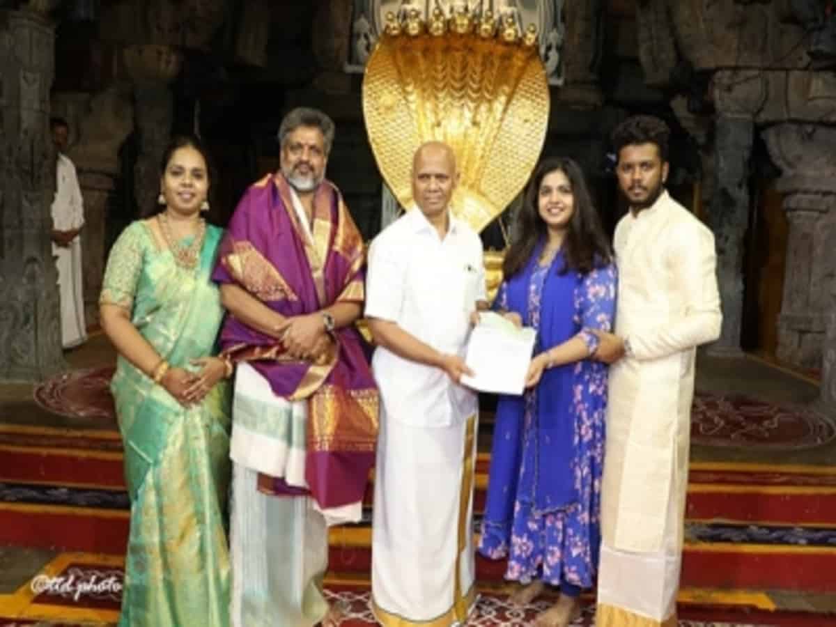 Muslim couple donates Rs 1.02 crore to Tirumala temple