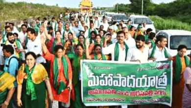 r Amaravati farmers 'Maha Padayatra 2.0'