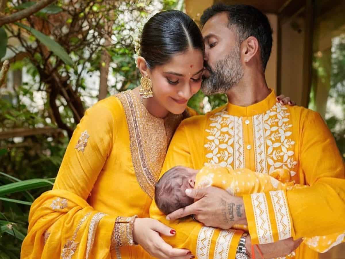 Sonam Kapoor shares first photo of her newborn, reveals name