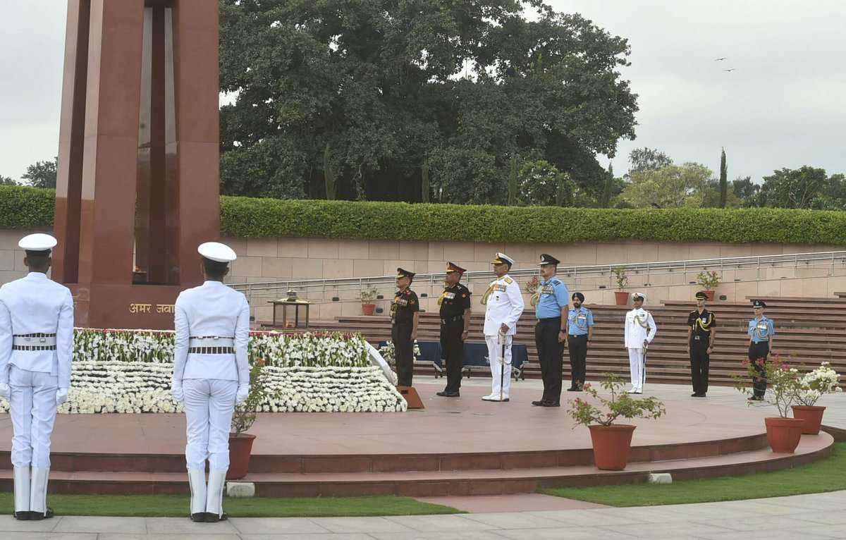 Wreath laying ceremony at National war Memorial