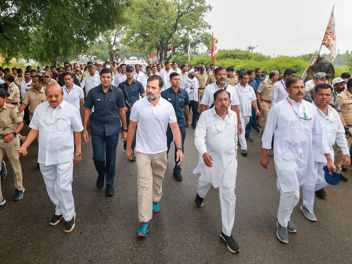 Rahul Gandhi's Bharat Jodo Yatra enters 4th day in Telangana