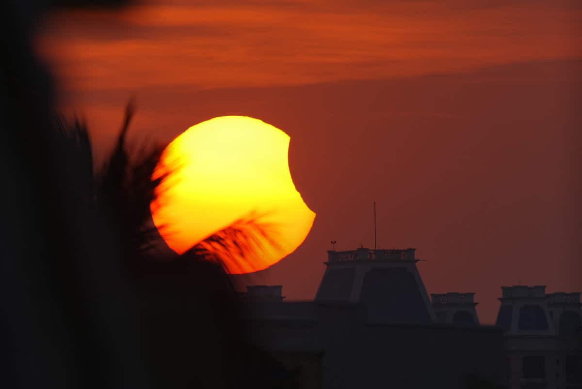 IN PIC: Partial Solar Eclipse