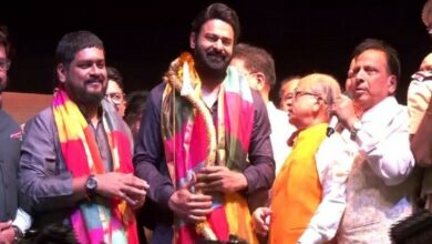 'Adipurush' star Prabhas attends Dussehra celebrations at Red Fort, performs Ravan Dahan