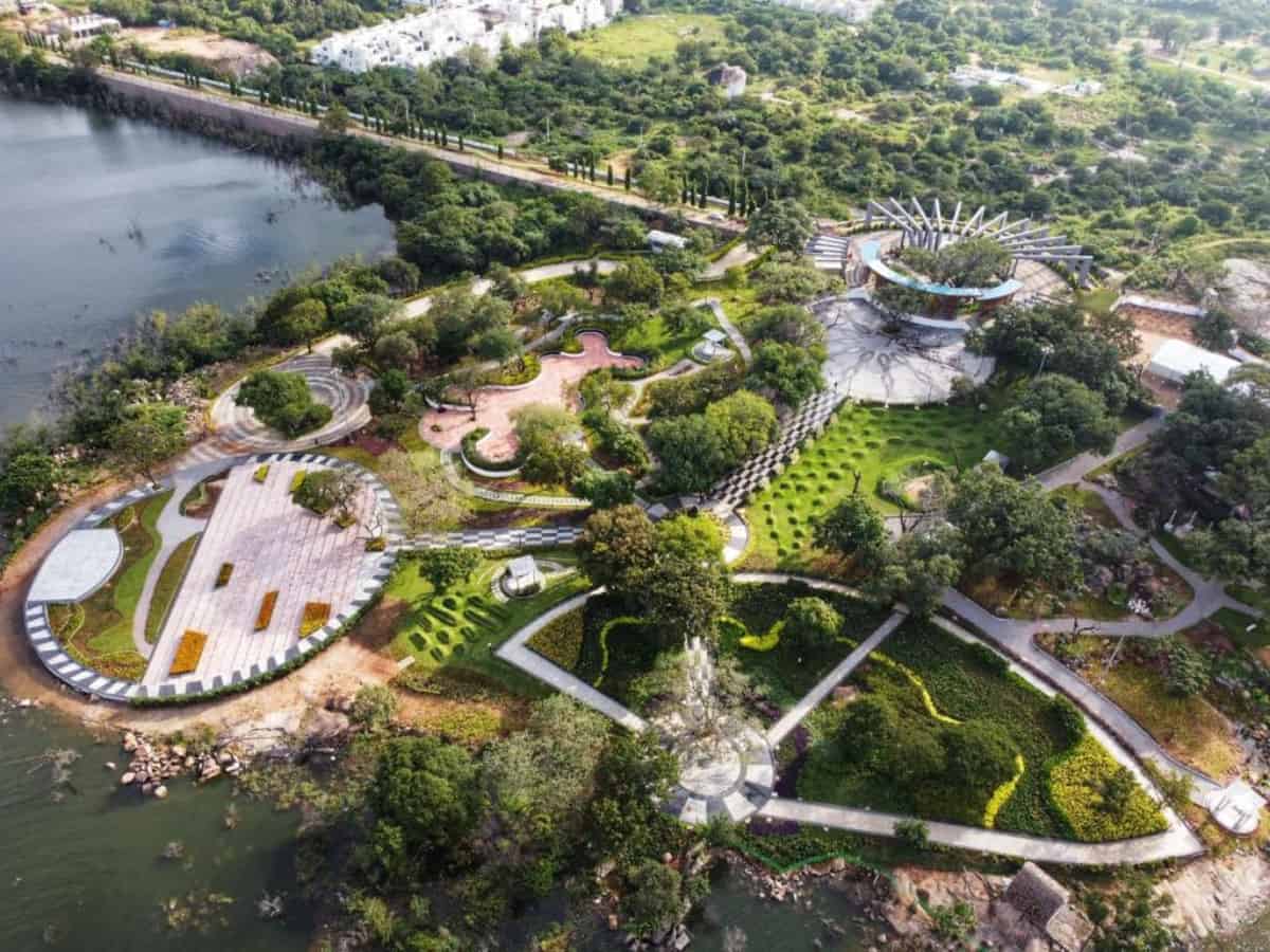 Telangana Gandipet Eco Park Built At Rs 35 6 Cr Inaugurated