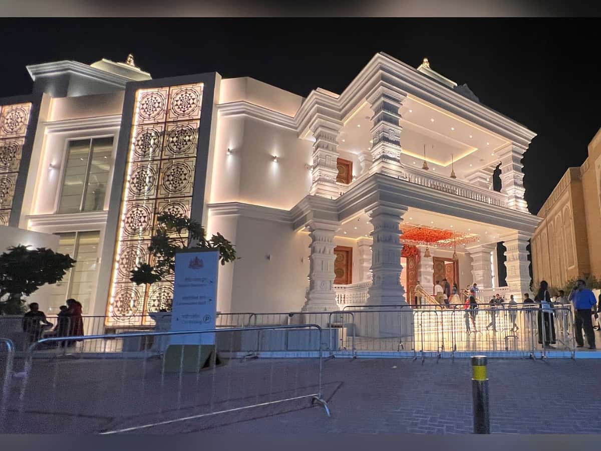 Dubai’s new Hindu temple blend of Indian & Arabic design officially opens