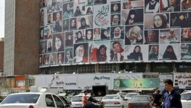 Tehran: Huge billboard depicts dozens of well-known women, sudden omission