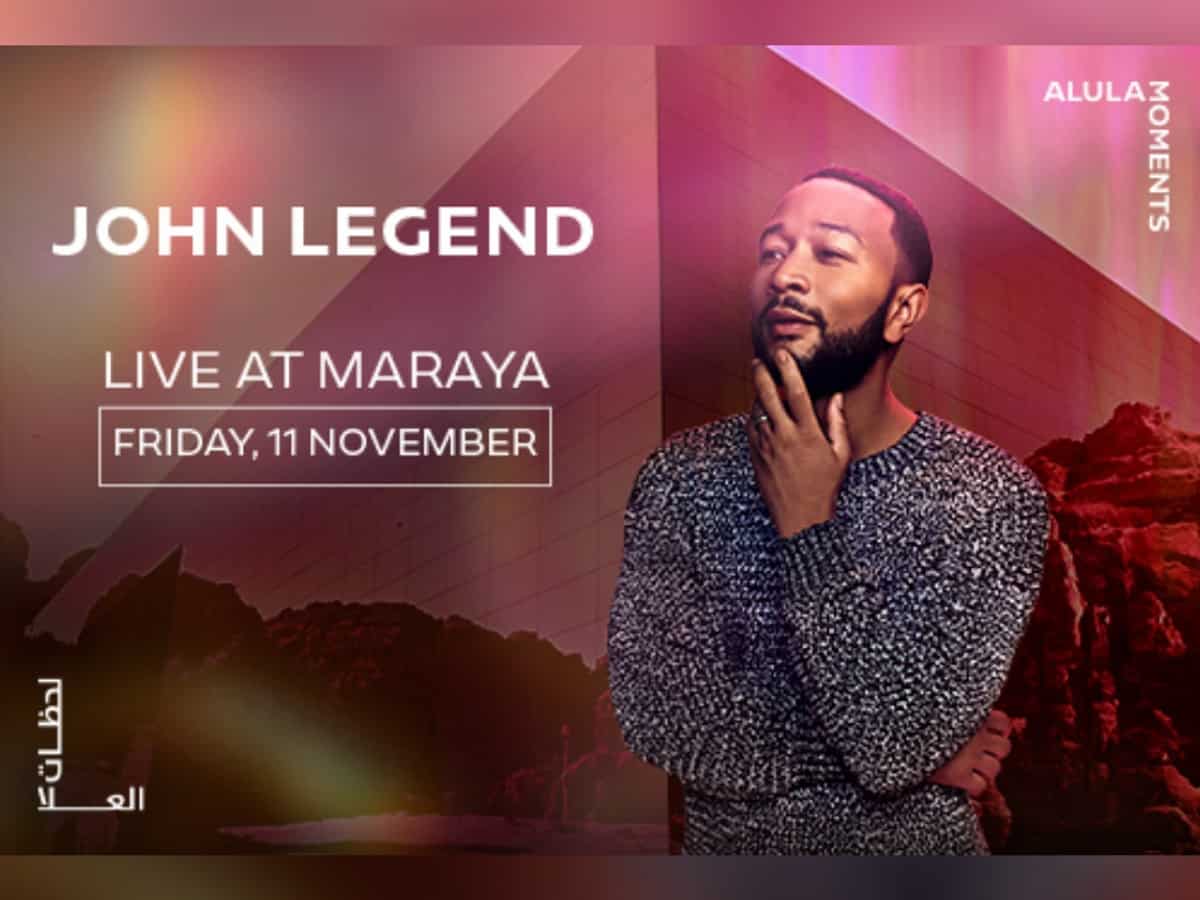 American singer John Legend to headline concert in Saudi Arabia's AlUla