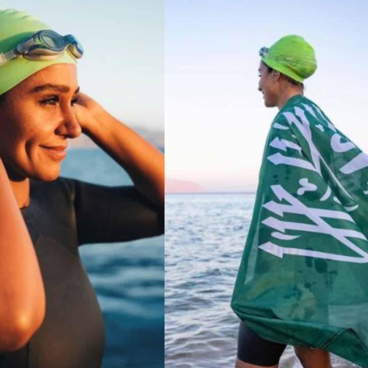 Mariam bin Laden becomes first arab woman to swim from Saudi Arabia-Egypt