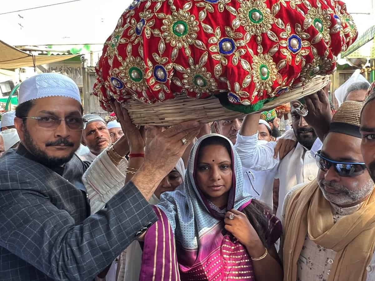 TRS leader Kavitha visits Ajmer Sharif Dargah in Rajasthan