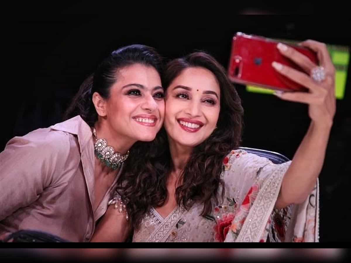 Kajol dances with Madhuri Dixit in latest video from Manish Malhotra's Diwali party
