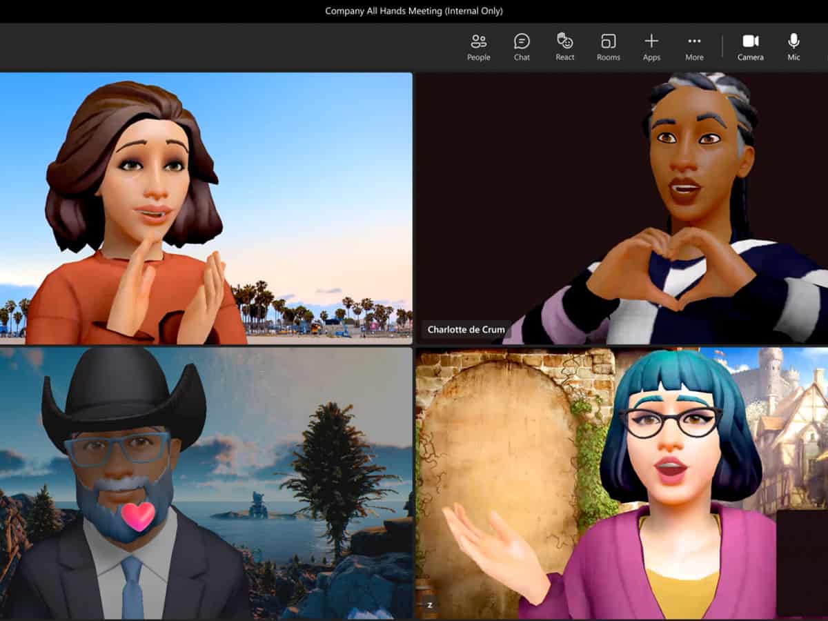 Microsoft brings animated avatars to Teams in metaverse push
