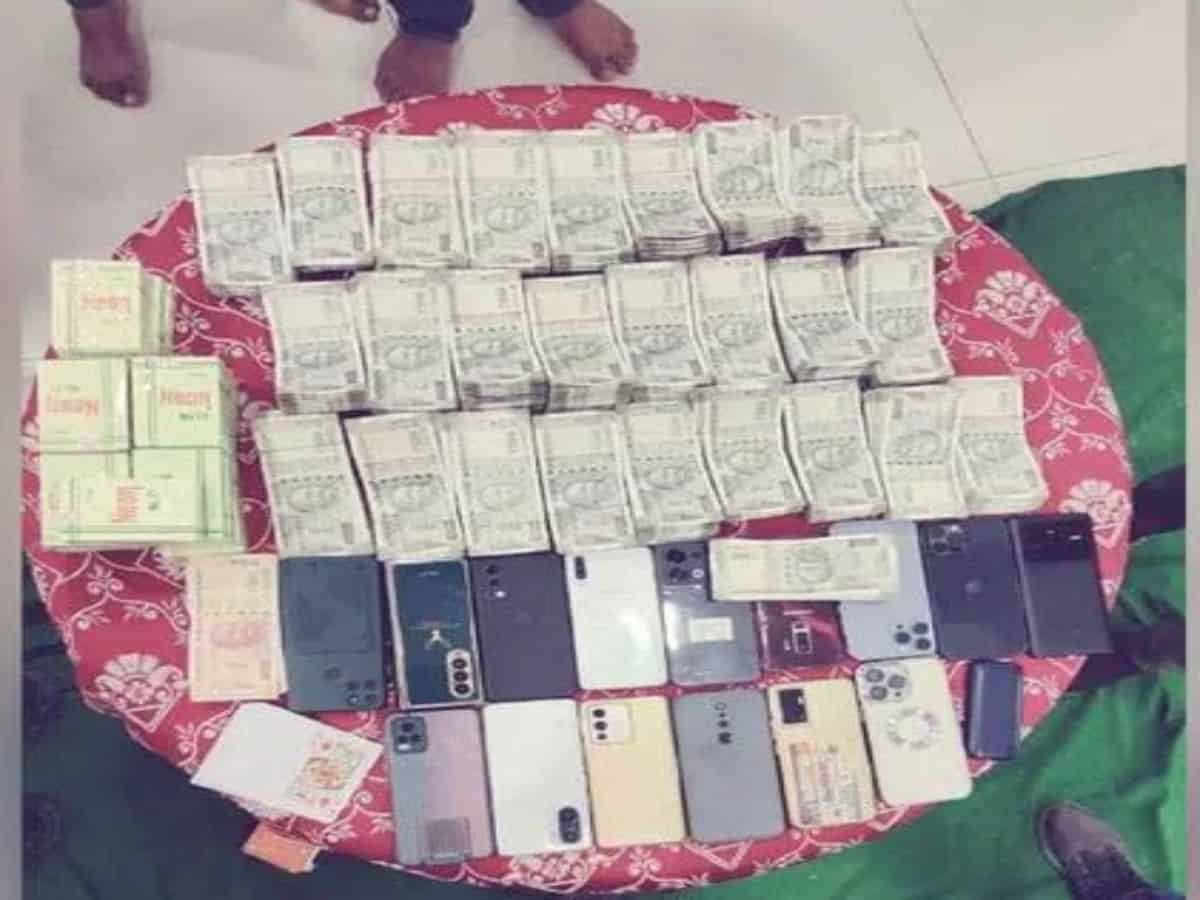 Sangareddy: Congress leader’s farmhouse raided, 13 gamblers held