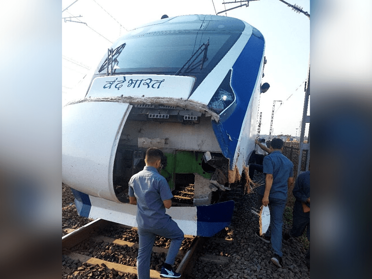 Mumbai-Gandhinagar Vande Bharat train delayed after cattle run over in Gujarat