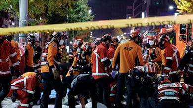 About 50 people suffer cardiac arrest in stampede at Halloween parties in Seoul