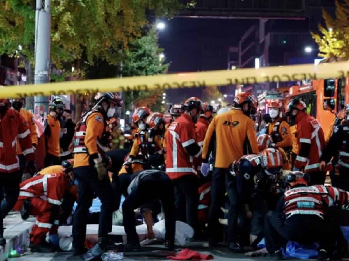 About 50 people suffer cardiac arrest in stampede at Halloween parties in Seoul