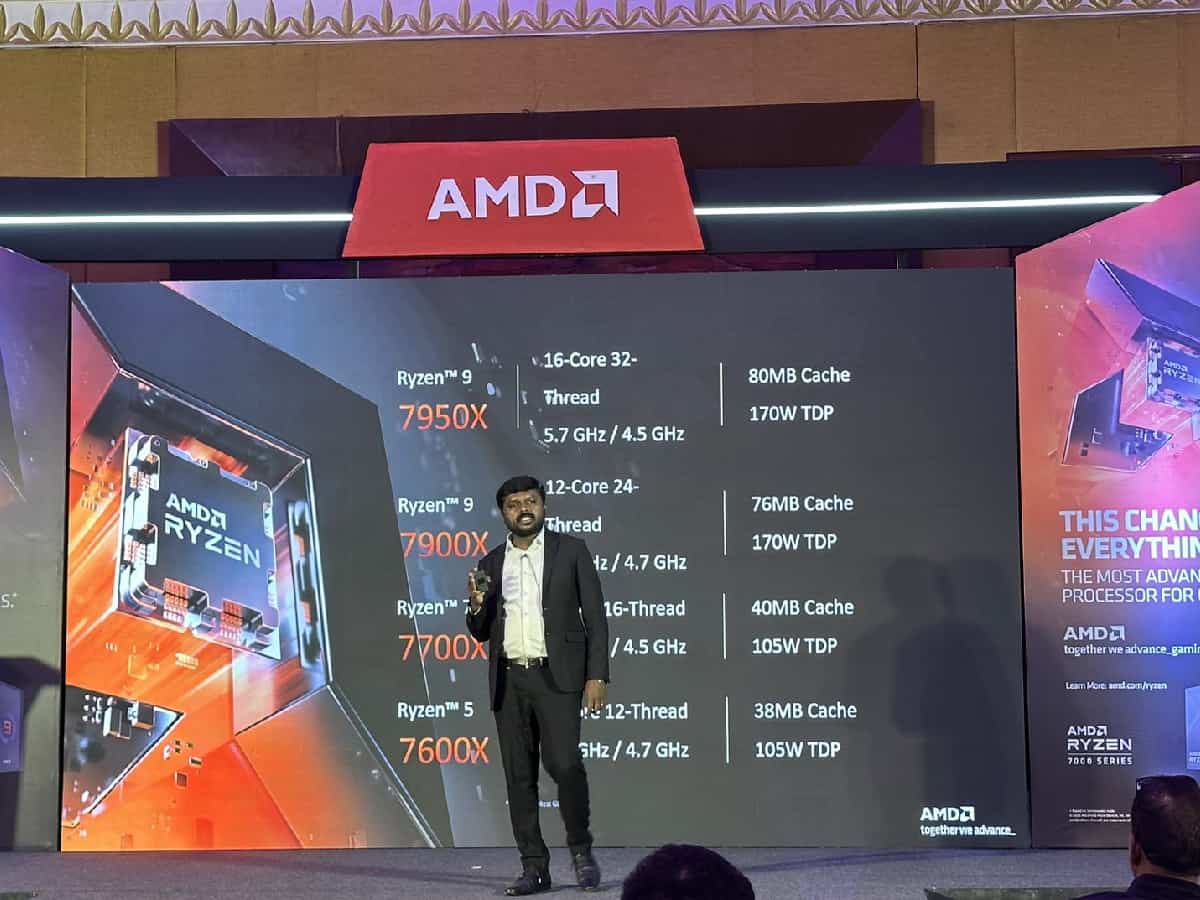 AMD showcases Ryzen 7000 Series desktop chips in India