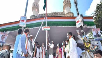 Rajiv Gandhi Sadbhvana Yatra Commemoration Day held at Charminar