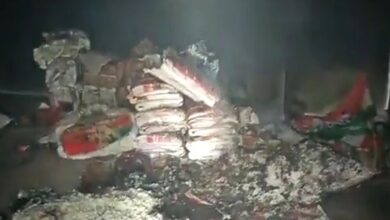 Telangana: Fire destroys Congress office at Chandur, party blames TRS, BJP