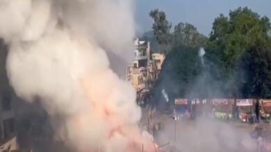 2 dead after fire breaks out at firecracker stalls in AP