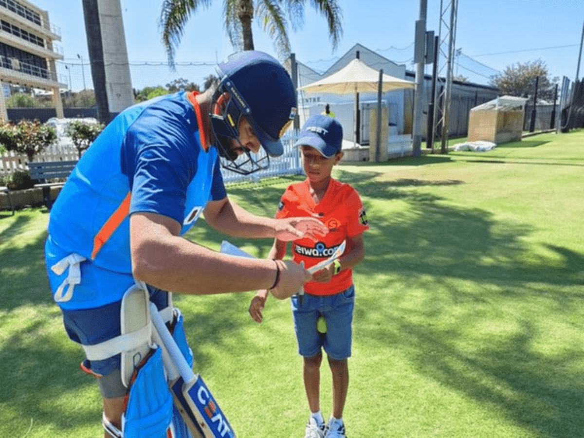 11-year-old boy impresses Rohit Sharma with his bowling