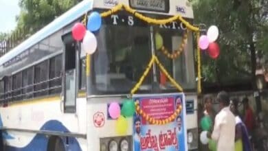 'Dalit Bandhu' beneficiaries purchase an RTC bus in Karimnagar