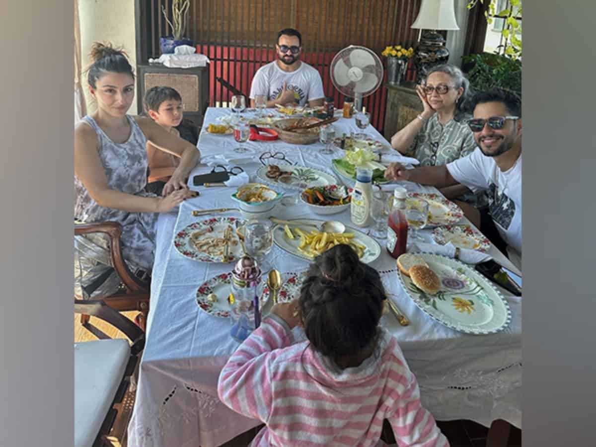 A glimpse of Saif Ali Khan's Sunday brunch with his family