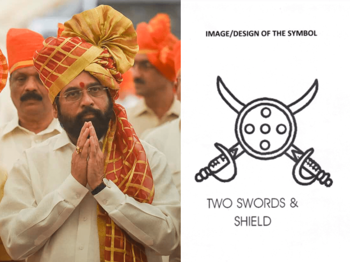 EC allots 'two swords and a shield' as poll symbol to Shinde faction of Shiv Sena