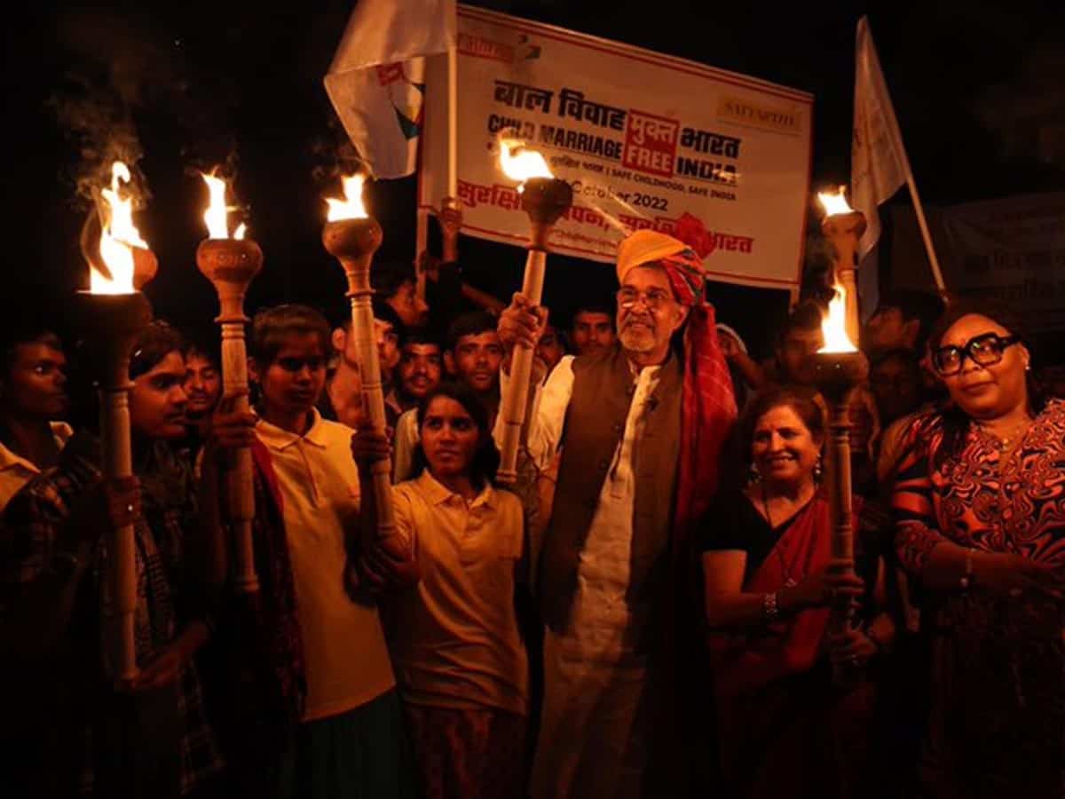 Kailash Satyarthi launches nationwide campaign for 'Child Marriage Free India'