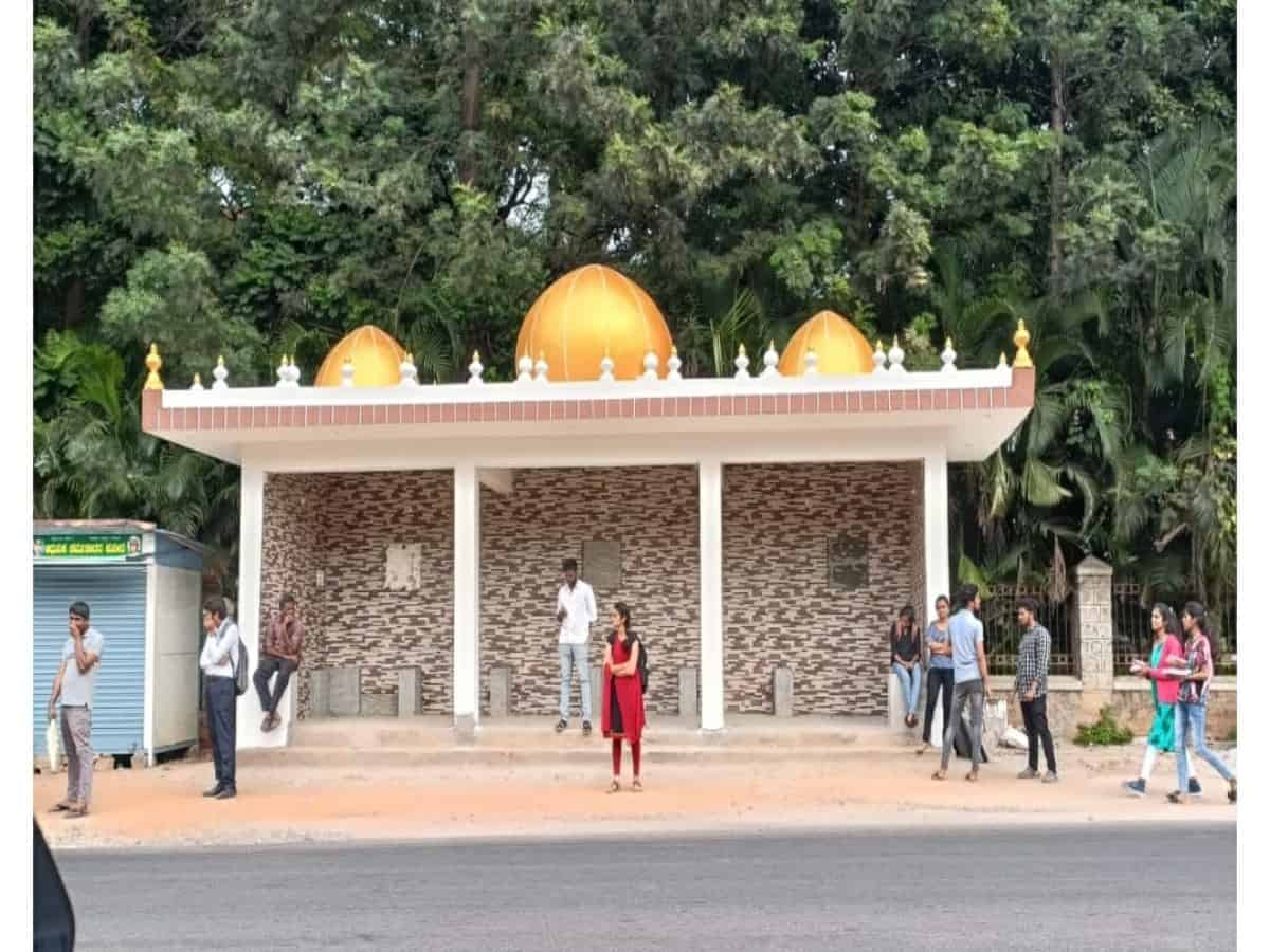 Karnataka changes dome-like structures on bus stops in Mysuru