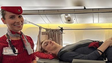 For the first time, world's tallest woman travel by plane