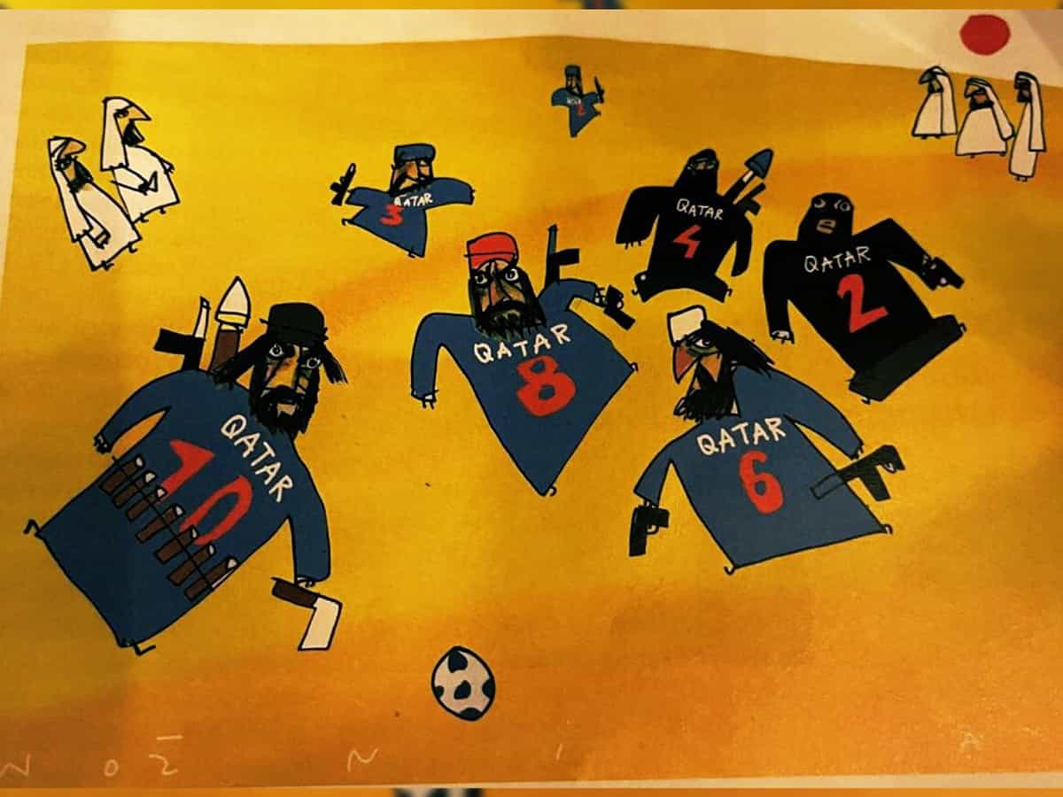 Outrage over racist cartoon of Qatar national football team in French publication