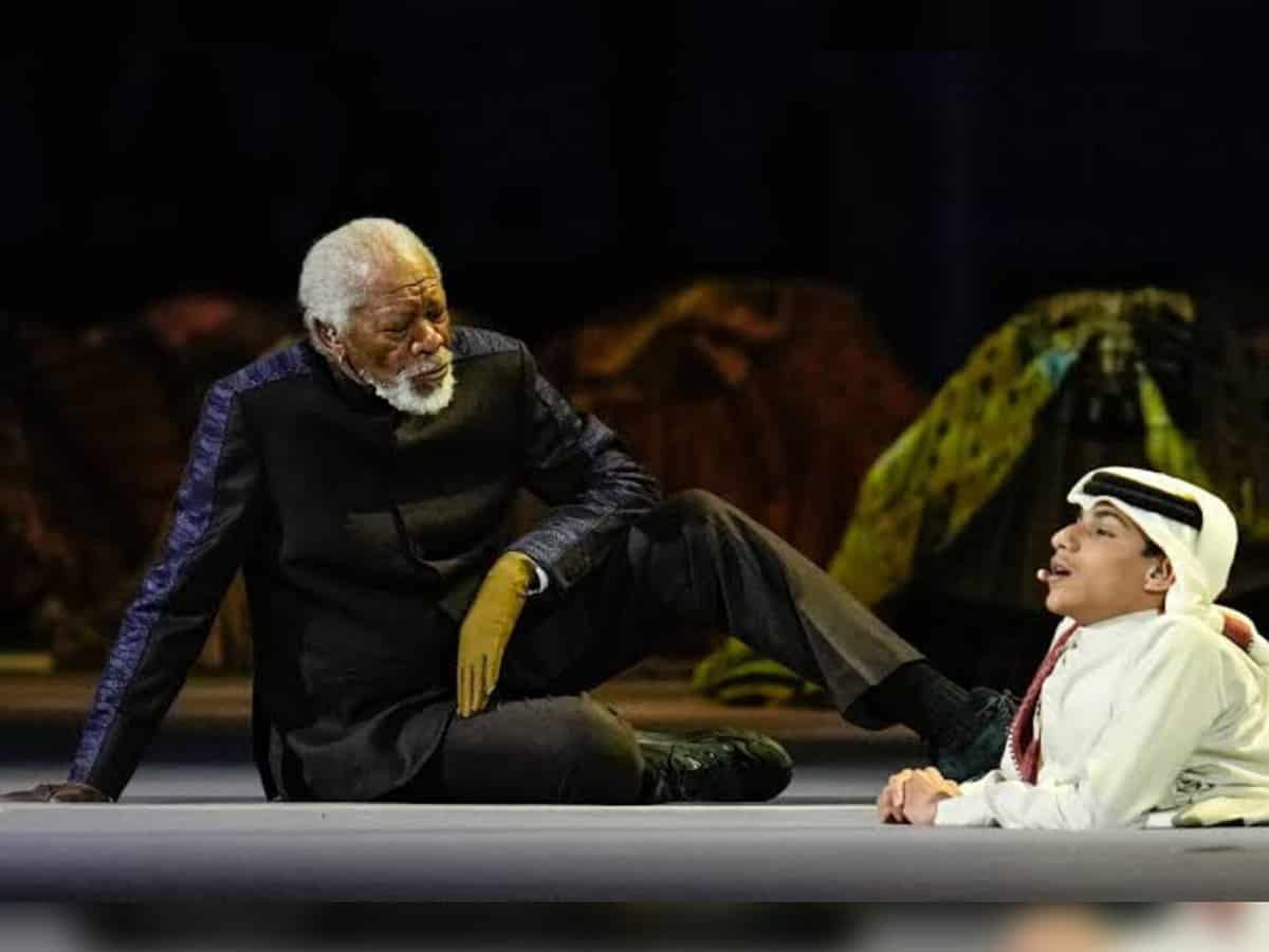 Ghanim Al Muftah and Morgan Freeman’s dialogue at opening of the World Cup sparks interaction