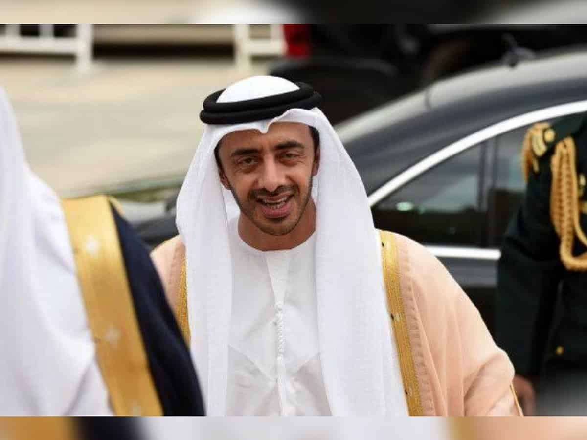 UAE foreign minister begins 2-day India visit