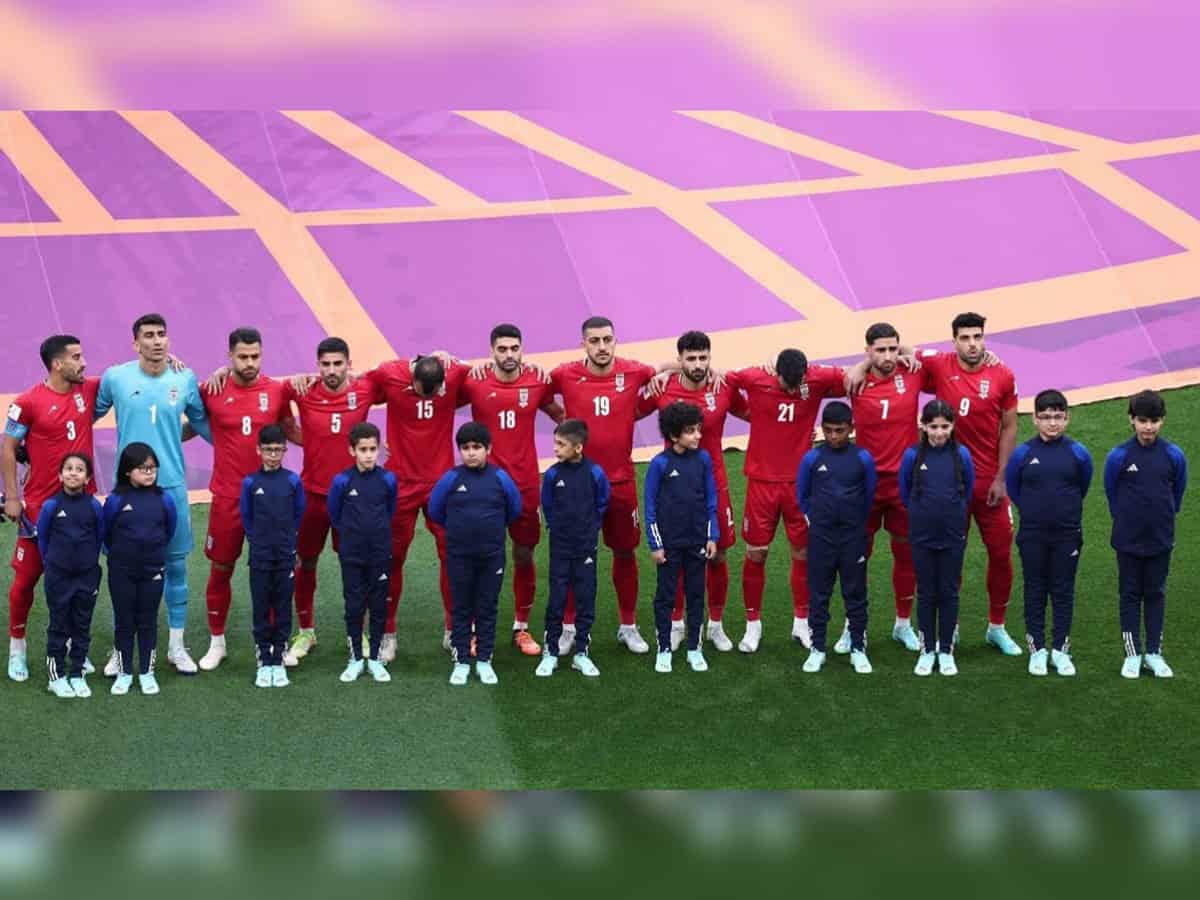 Iran football team refuses to sing national anthem before FIFA World Cup match