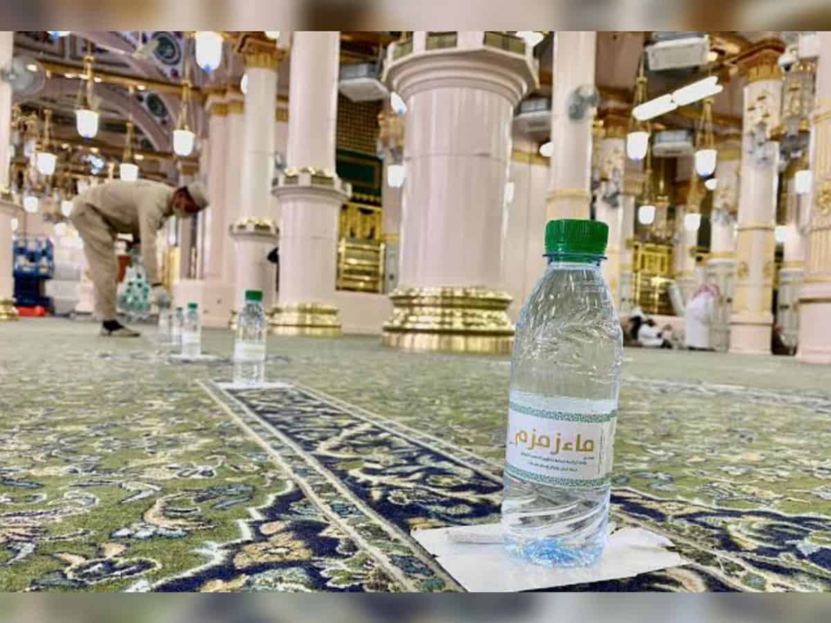 Over 2.2M litres of Zamzam water bottles distributed at Prophet's Mosque