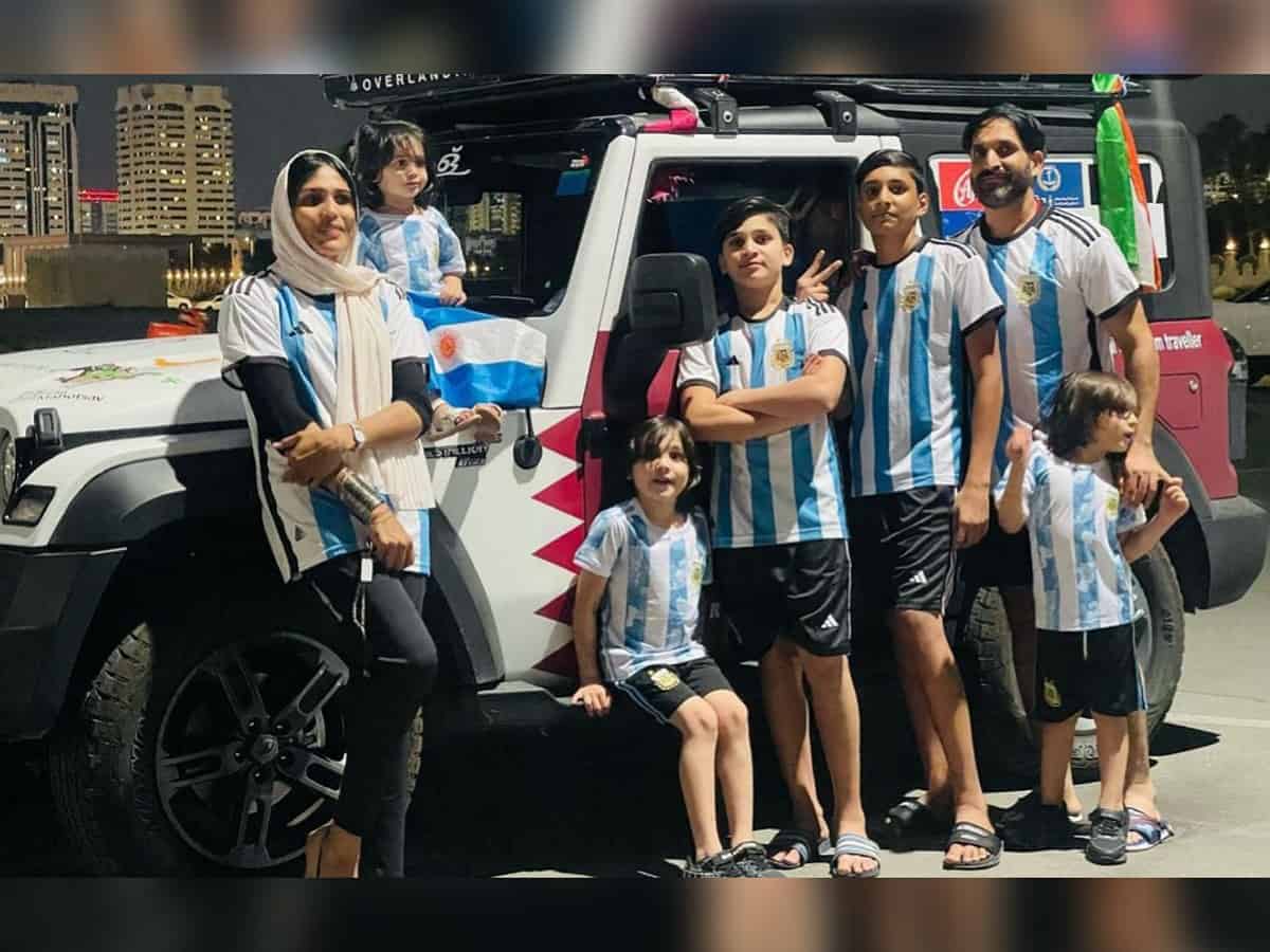 FIFA World Cup: Kerala woman who sets out on solo trip arrives in Dubai en route to Qatar