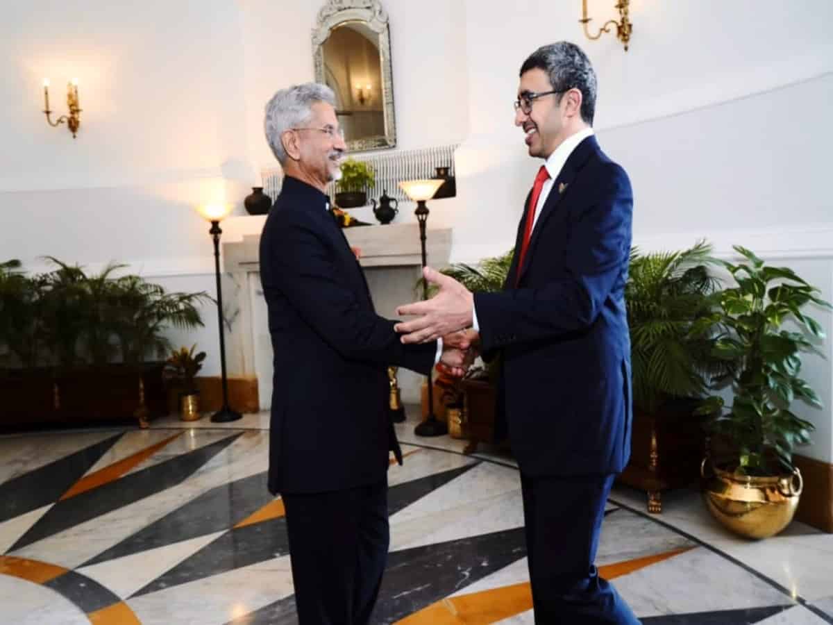 Jaishankar meets UAE Foreign Minister in Delhi
