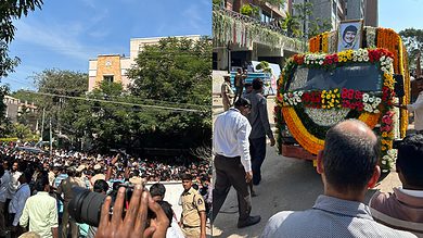 Hundreds of fans pay last respects to veteran Tollywood actor Krishna