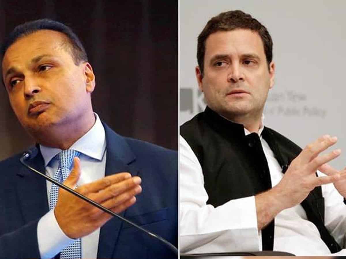 Rahul Gandhi and Anil Ambani