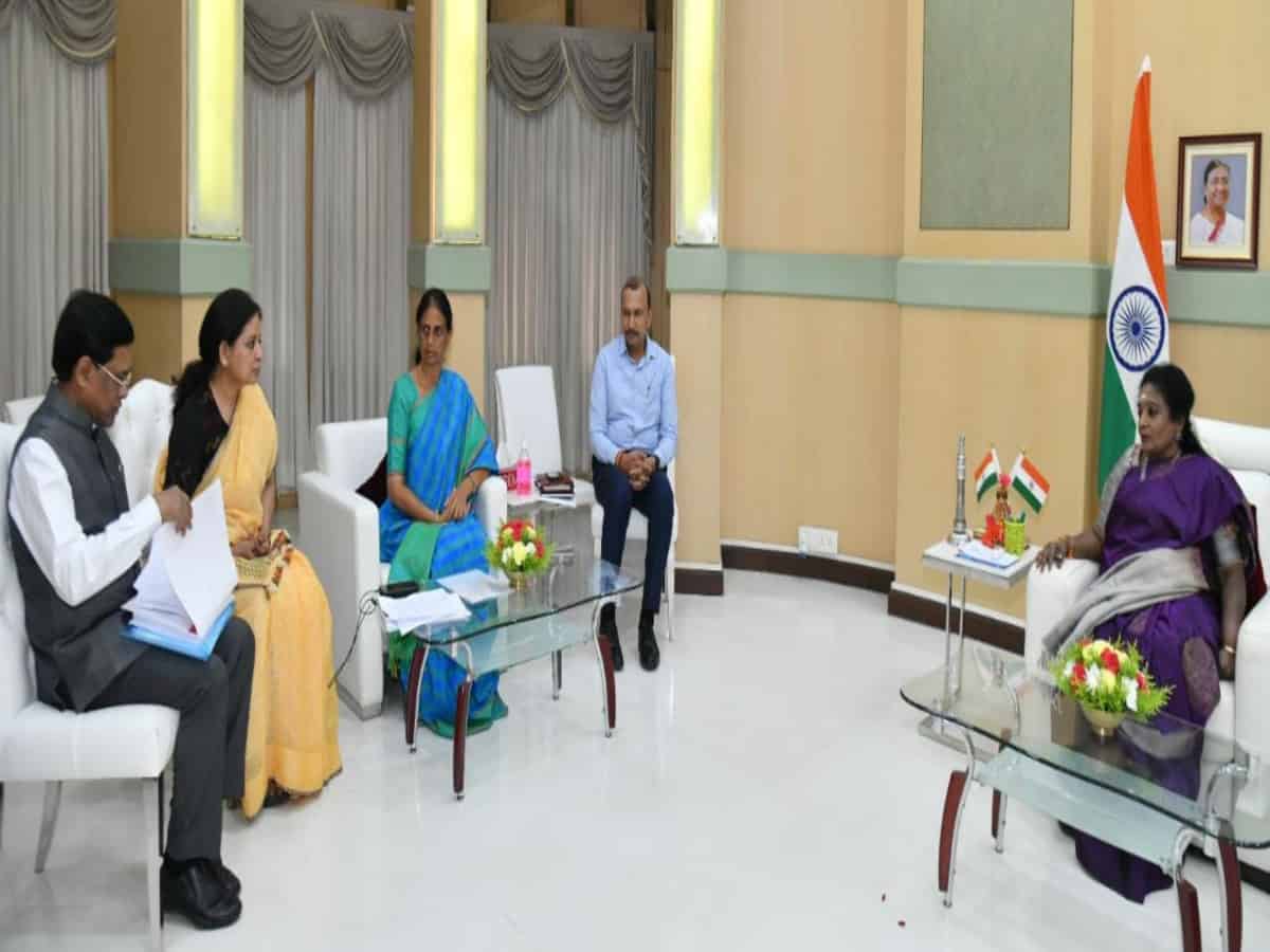 Telangana Education minister meets governor amid row over Bill